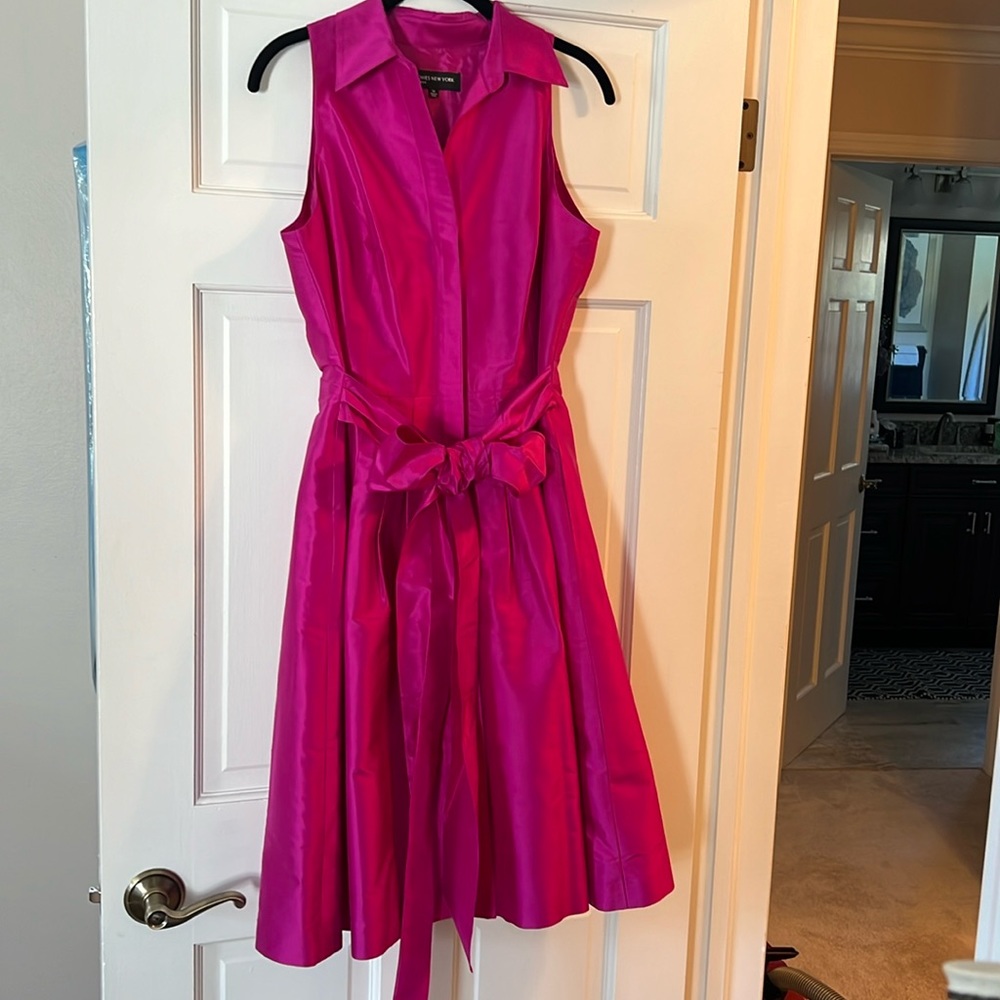 Fuchsia Pink Jones New York dress size 10 NWT